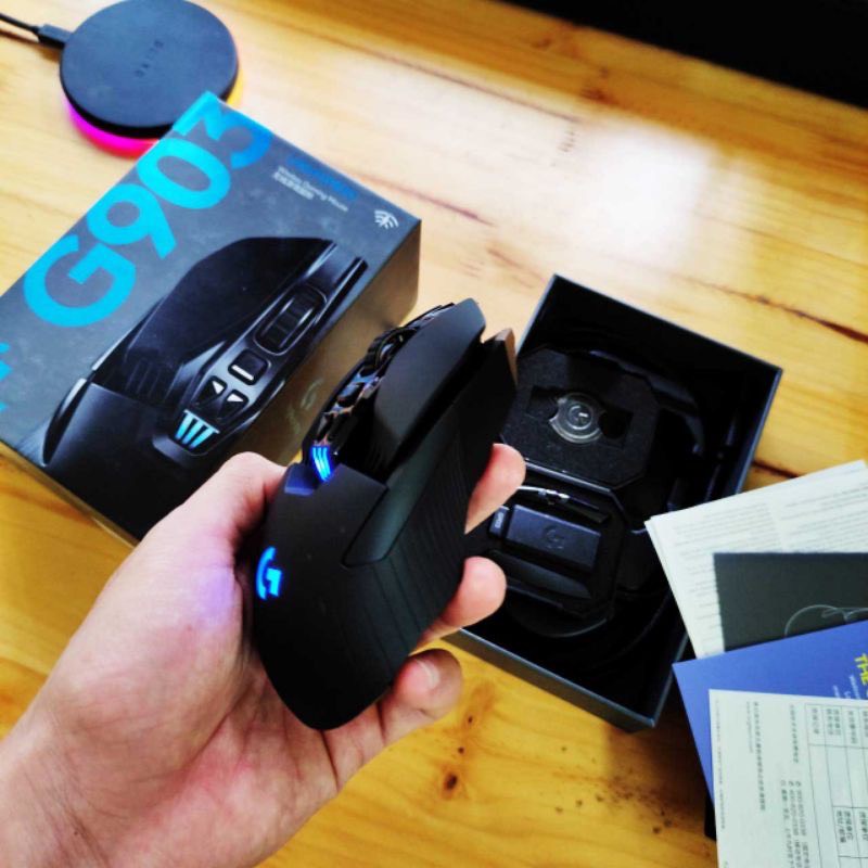 Chính hãng – Logitech G903 Hero 25.6K DPI bảo hành 12 tháng led rgb 16 triệu màu_98-99%