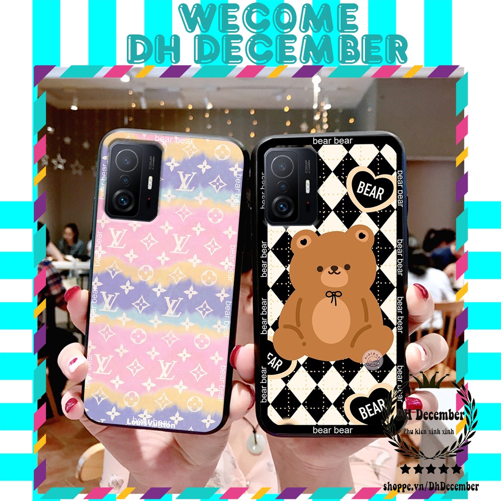 Ốp lưng Xiaomi MI 11T / MI 11T PRO in hình 3D GẤU HỒNG-GẤU BE3R -XINH XẺO CỰC ĐẸP