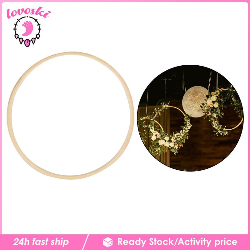 Bộ Tranh Thêu Chữ Thập Hình Tròn Bằng Gỗ Tre 10cm