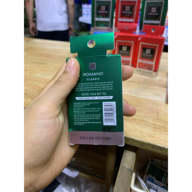 Romano - Nước hoa bỏ túi Classic 18ml HỘP XANH LÁ | BigBuy360 - bigbuy360.vn