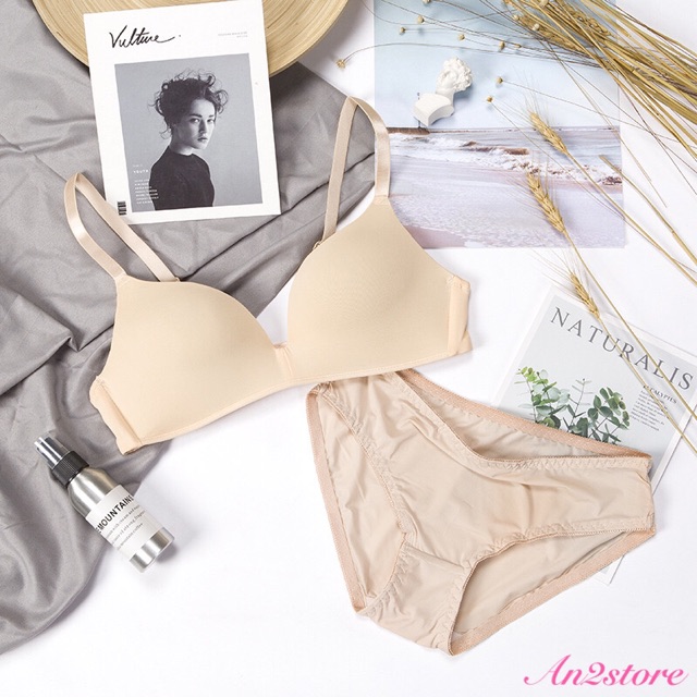 Bộ Đồ Lót Nữ Su Trơn Không Gọng【 🎬CÓ VIDEO & ẢNH THẬT SP】Áo lót đúc su không gọng - Set đồ lót đúc su trơn | BigBuy360 - bigbuy360.vn