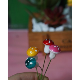 Combo 5 cây nấm tiểu cảnh trang trí chậu cây