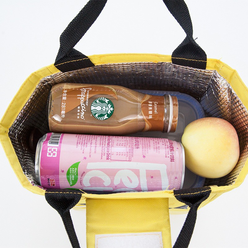 Túi đựng cơm giữ nhiệt văn phòng chống nước Tam Giác kiểu 2 con cá dán miệng gọn gàng tiện lợi-88042- SHIPNHANH88