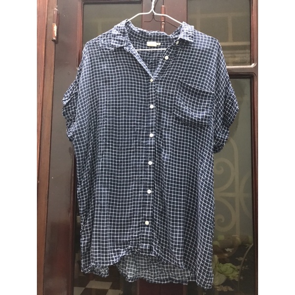 Sơmi kẻ vuông chất mát 2hand