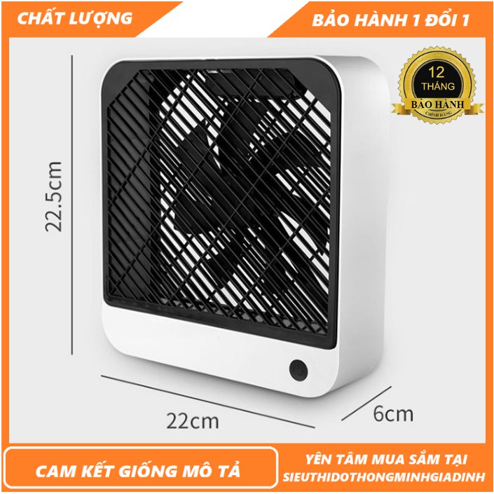 Quạt Để Bàn Mini 2 Chế Độ Sạc Usb - Công Suất 4W - Động Cơ Không Chổi Than [Bảo Hành 1 Năm - Đổi Trả Trong 7 Ngày]