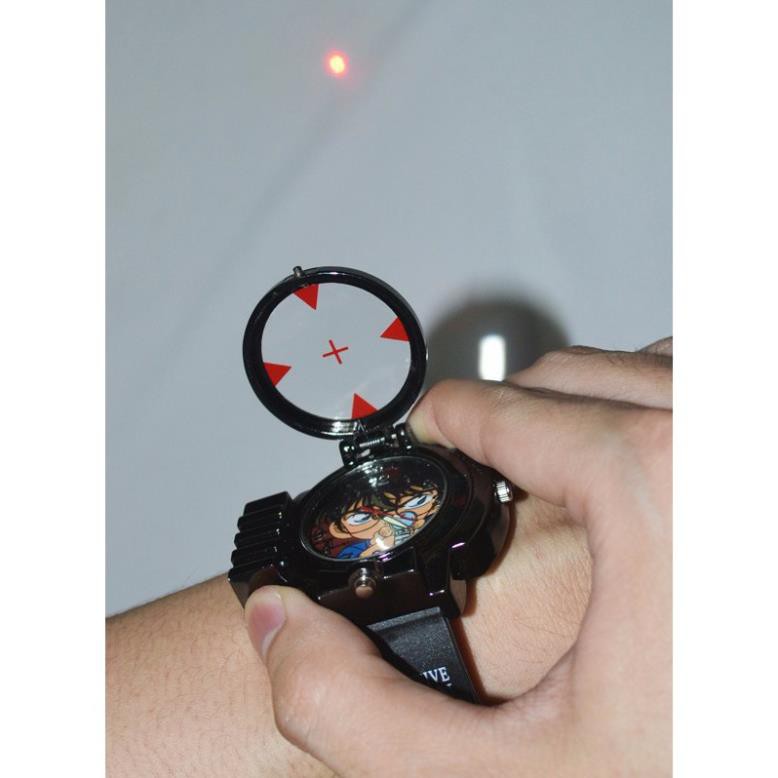 Đồng hồ trẻ em Conan đeo tay bắn laser