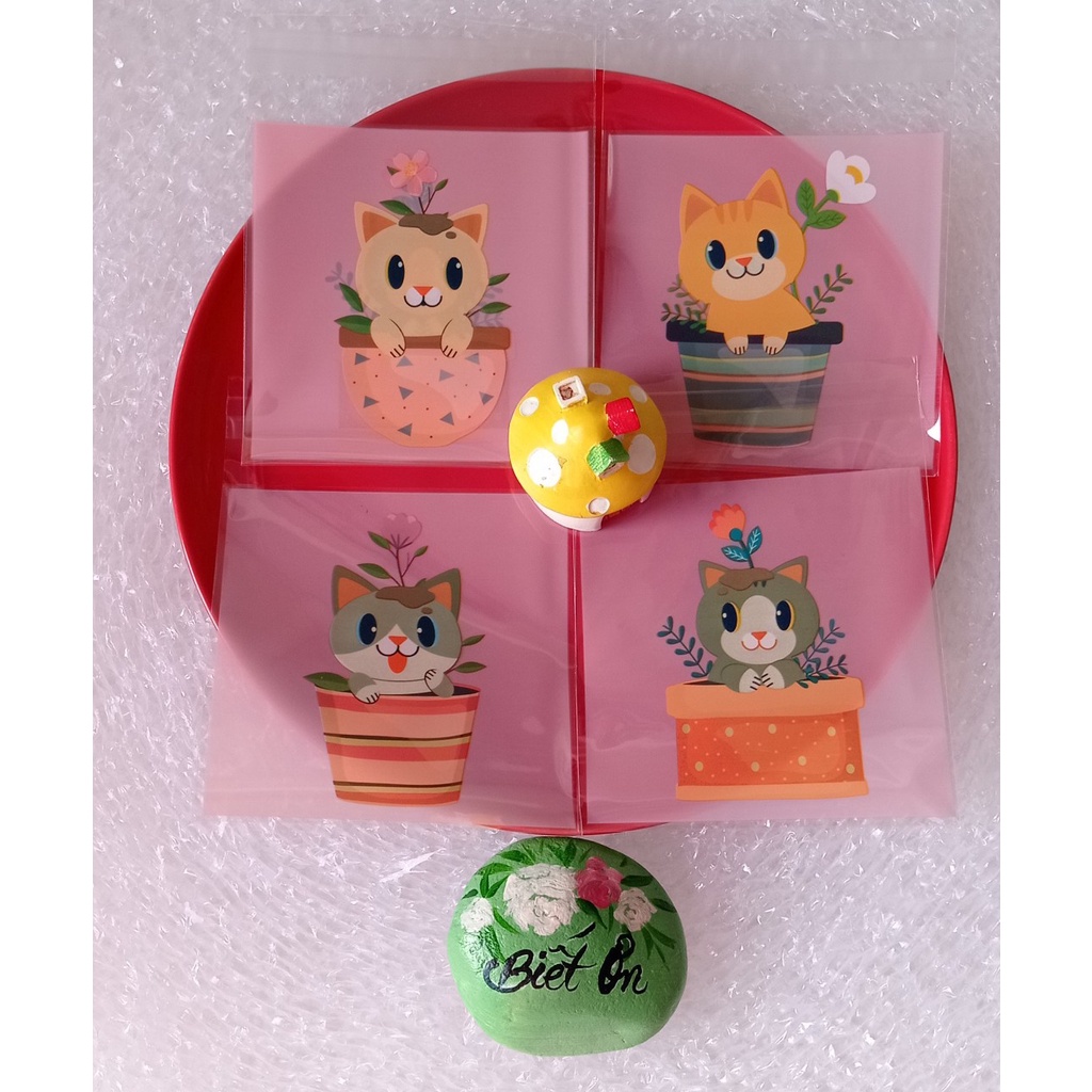 Set 50 Bộ Khay +  túi đựng bánh trung thu/ túi cookies/ nougat/túi đựng kẹo mứt ...loại 75gr-100gr