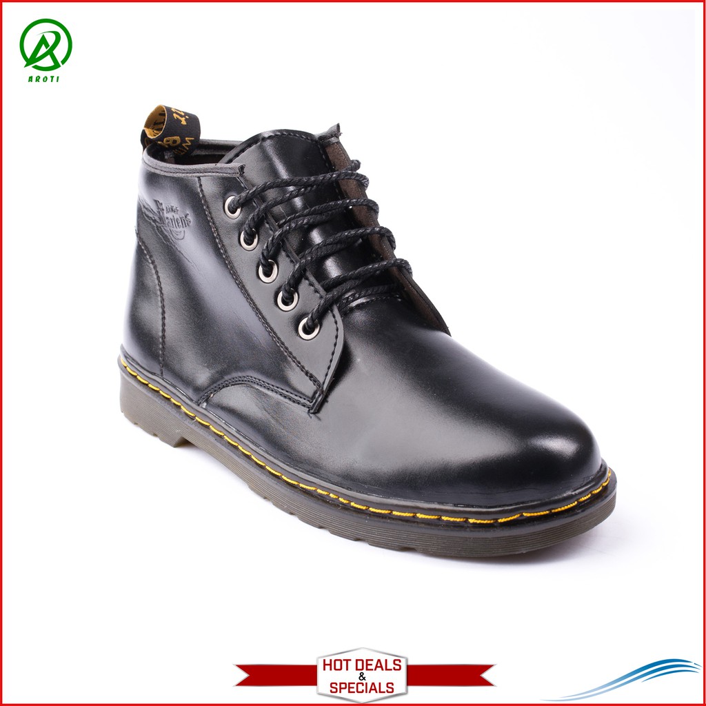 Giày Nam Cao Cổ AROTI Boot Da Chất Đẹp Cao Cấp,Đế Khâu Chắc Chắn Form Mạnh Mẽ,Cực Nam Tính Màu Nâu,Đen - Đủ size  M354