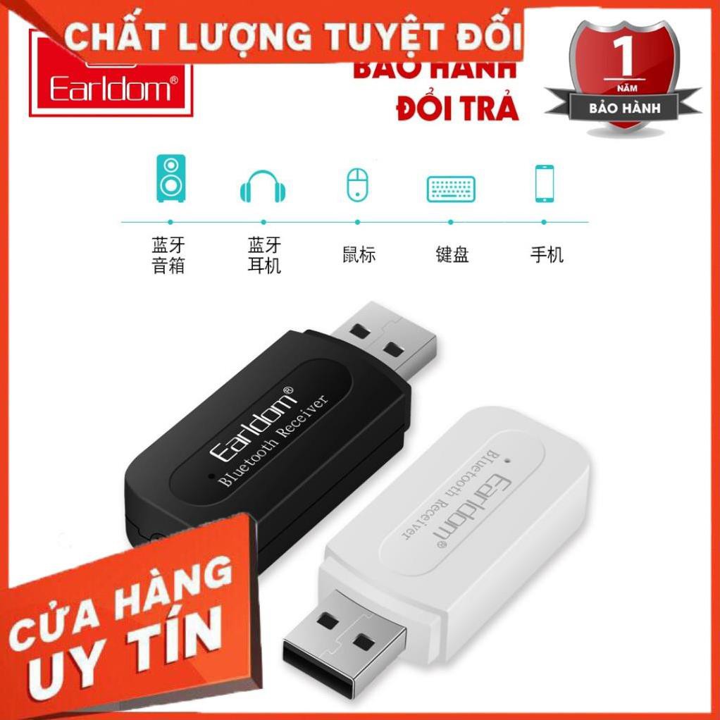 Hàng Chính Hãng - Thiết bị thu USB Thu Bluetooth Earldom M22 - Bảo hành 12 tháng