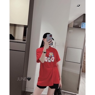 Áo phông quân bài đỏ form dài thụng