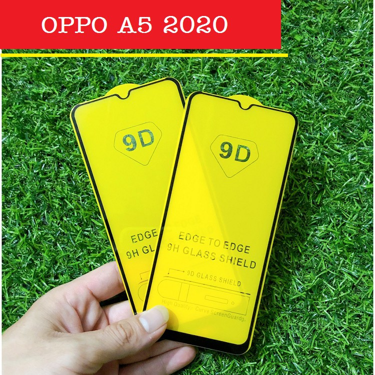 OPPO A5 2020 _Kính Cường lực 9D Full Màn Full Keo Thế Hệ Mới Tặng Keo Chống Hở Viền