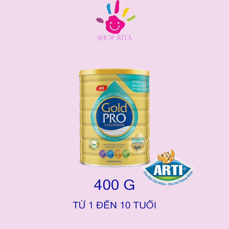 (Khuyến mãi hot) Sữa bột Arti Gold Pro Colostrum Infant Fomula 800g date mới