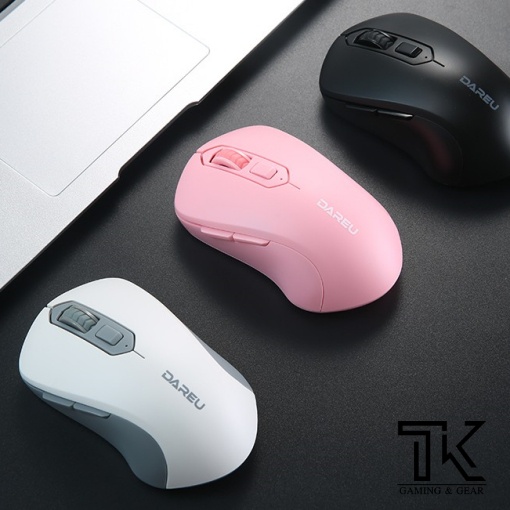 Chuột máy tính không dây DARE-U LM115G Black-Pink