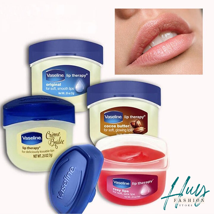 Son Dưỡng Môi Lip Therapy Vaseline Rosy Lips/ Therapy Original/ Original Protection/ Cocoa butter 7g