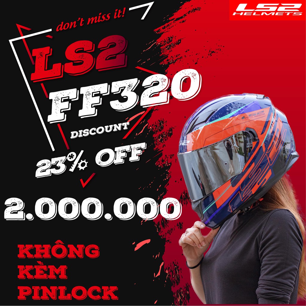 Mũ Bảo Hiểm Fullface LS2 FF320 STREAM EVO - SPID.VN