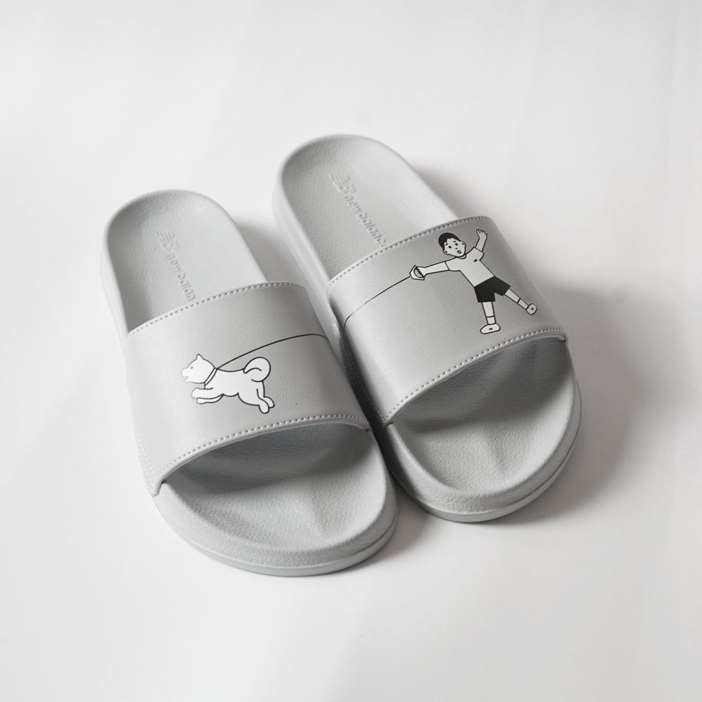 Dép nữ quai ngang New Balance x Noritake 1 ,mang êm chân, đế bền, chống trơn trượt ,BH 1 năm, BGHOUSE