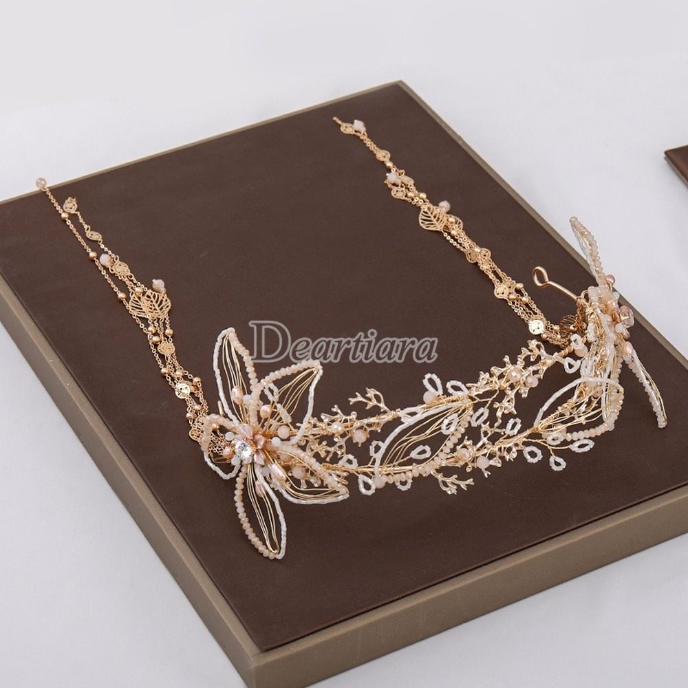 Băng Đô Cài Tóc Đính Ngọc Trai Giả Thời Trang Cho Nữ