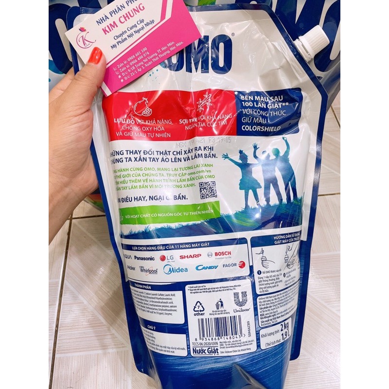 Túi Nước Giặt OMO Matic cửa trước 2kg