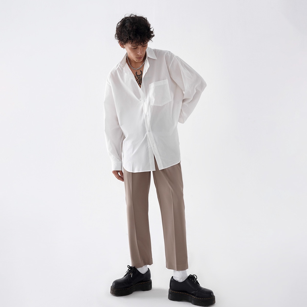 Áo sơ mi trắng form rộng - Oversized White Shirt