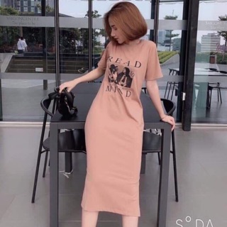 Váy suông túi eo Readmint dáng dài chất đẹp