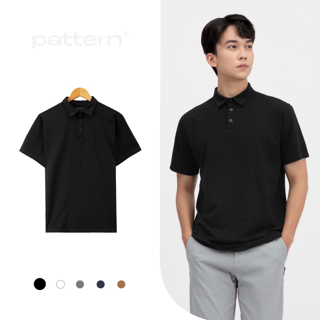 Áo polo nam PATTERN cotton 5 màu trơn PA015