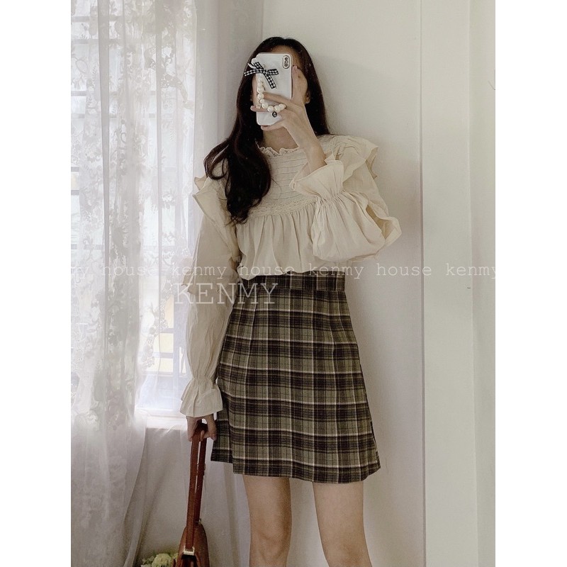 Áo babydoll bèo tay vai 🎀