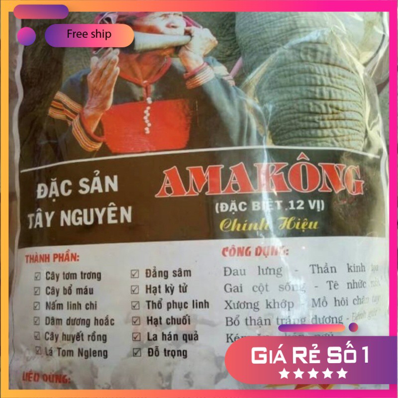 Amakong 12 vị Đặc Biệt chính gốc Tây Nguyên-Đồ Ngâm Rượu