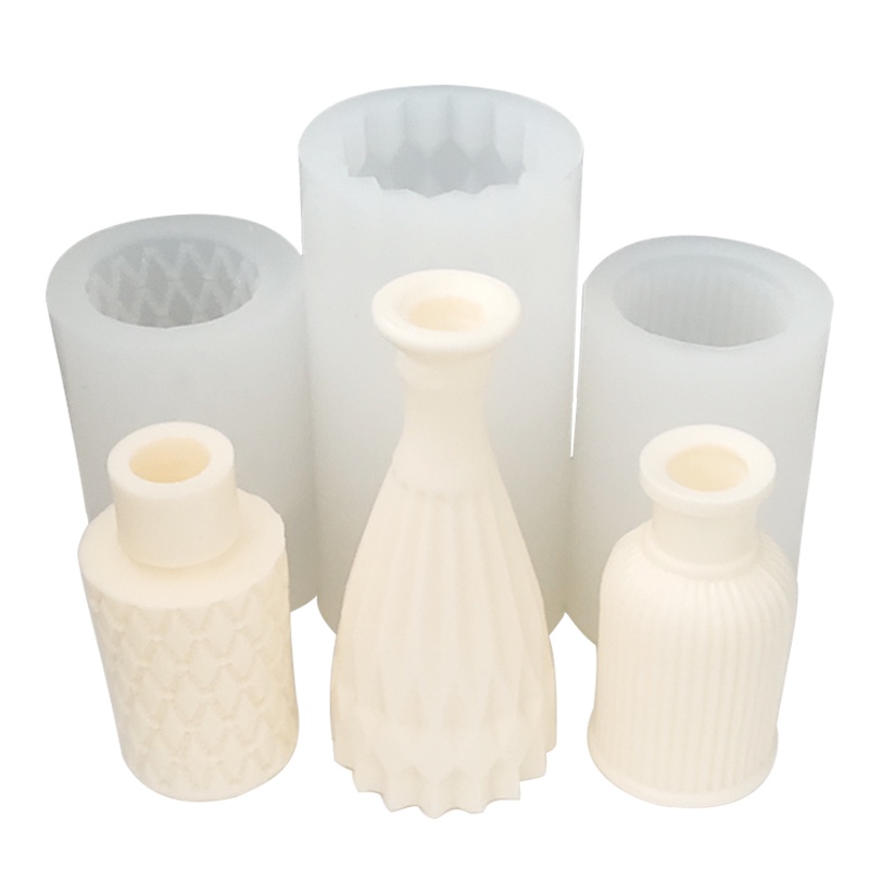 Khuôn Silicone Tạo Hình Lọ Hoa 3D Trang Trí DIY