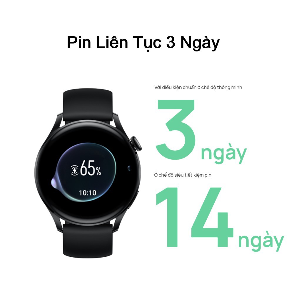 Đồng Hồ Thông Minh HUAWEI WATCH 3 | Gọi Thoại Bằng eSIM | Pin 3 Ngày