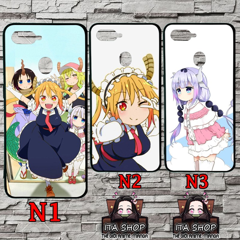 Ốp Anime cho Xiaomi Redmi 7 Note 7 Note 8 Note 8 Pro 9 Note 9 Note 9s Note 9 Pro Note 9c - Ốp lưng Kanna X Tohru