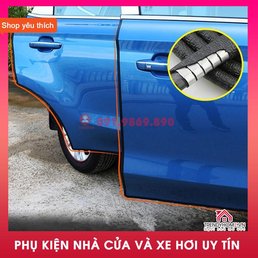 6m Cuộn Gioăng lõi thép chữ U nẹp viền cửa xe oto Freeship 30K