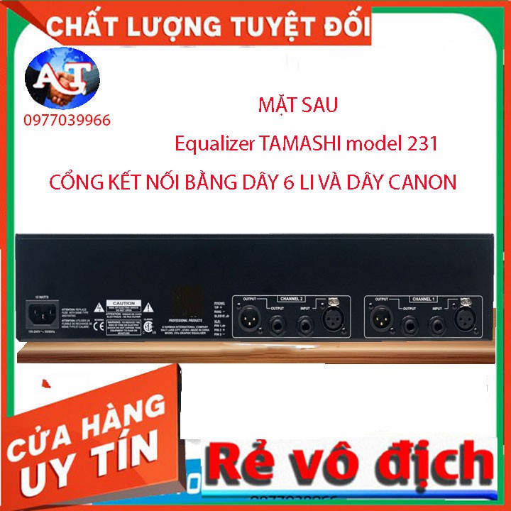 [Mã ELHACE giảm 4% đơn 300K] [kem dây canon dây av] Đầu lọc xì Equalizer tamshi 231 vang karaoke