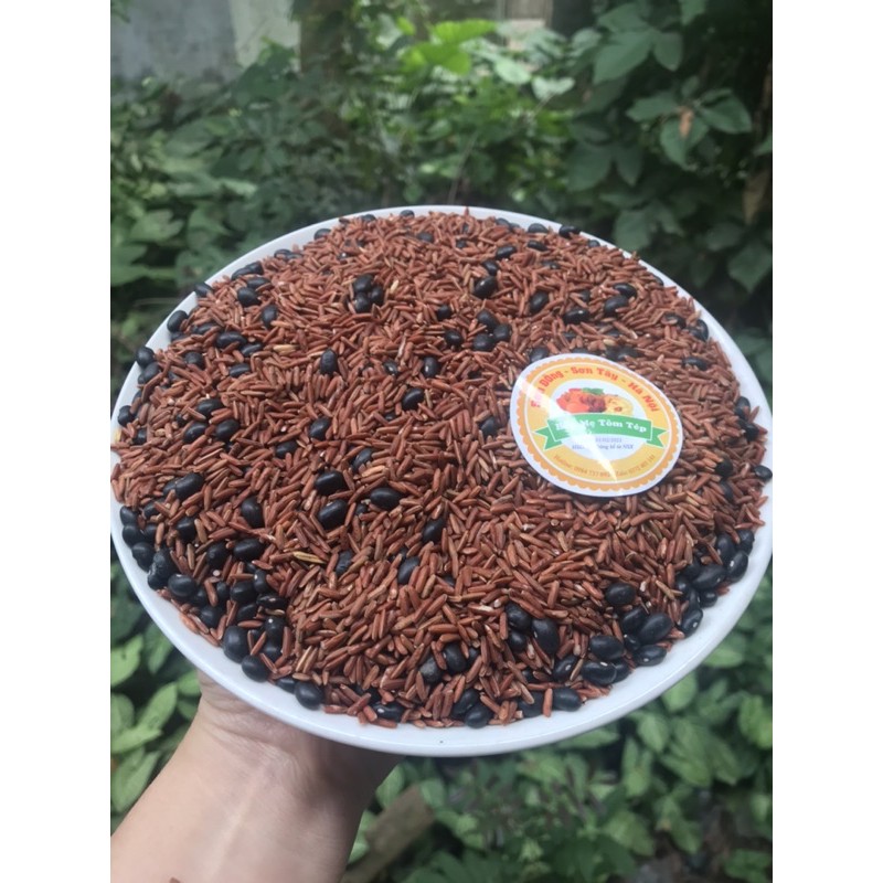 0.5KG TRÀ GẠO LỨT TÂY BẮC ĐẬU ĐEN XANH RANG TAY