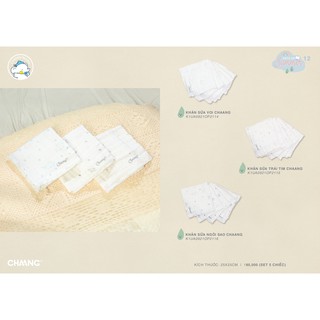 Set 5 khăn sữa Chaang vải sợi tre