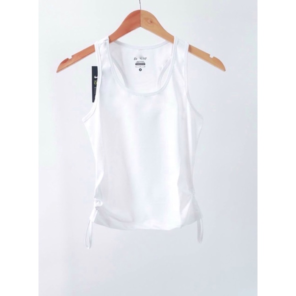 Croptop Tập Gym/ Yoga/ Chạy Bộ Kiểu Ba Lỗ Cách Điệu Dây Rút