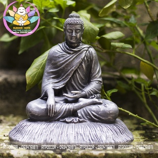 Tượng đá xám bổn sư thích ca 21 cm