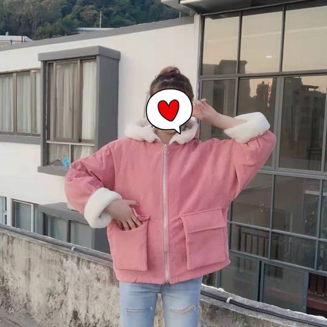 [sẵn]Áo khoác nhung lót lông dày dặn kèm ảnh thật | BigBuy360 - bigbuy360.vn