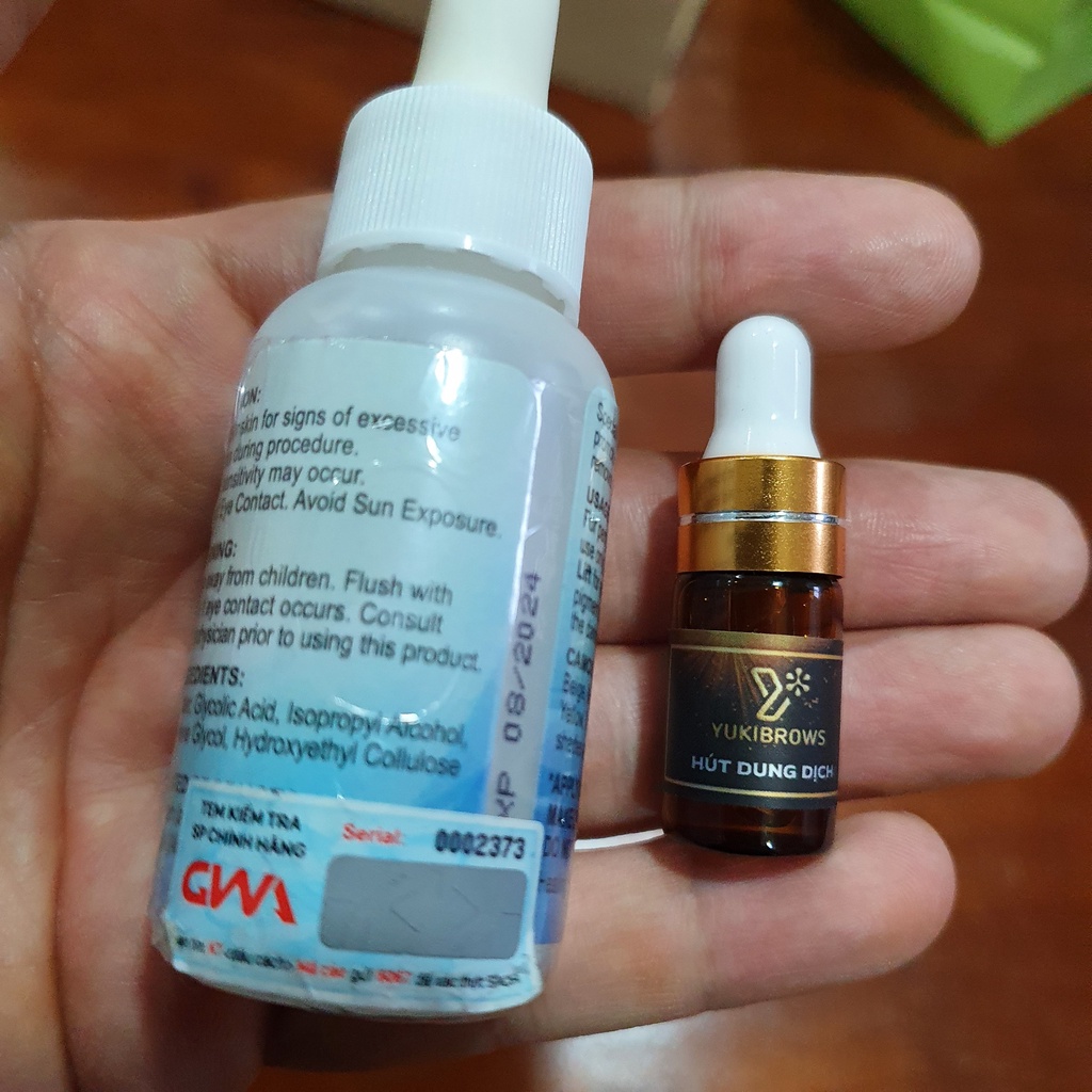 Color lift chai 3ml, dung dịch Colo lift hỗ trợ xóa xăm sản phẩm có tem chống hàng giả