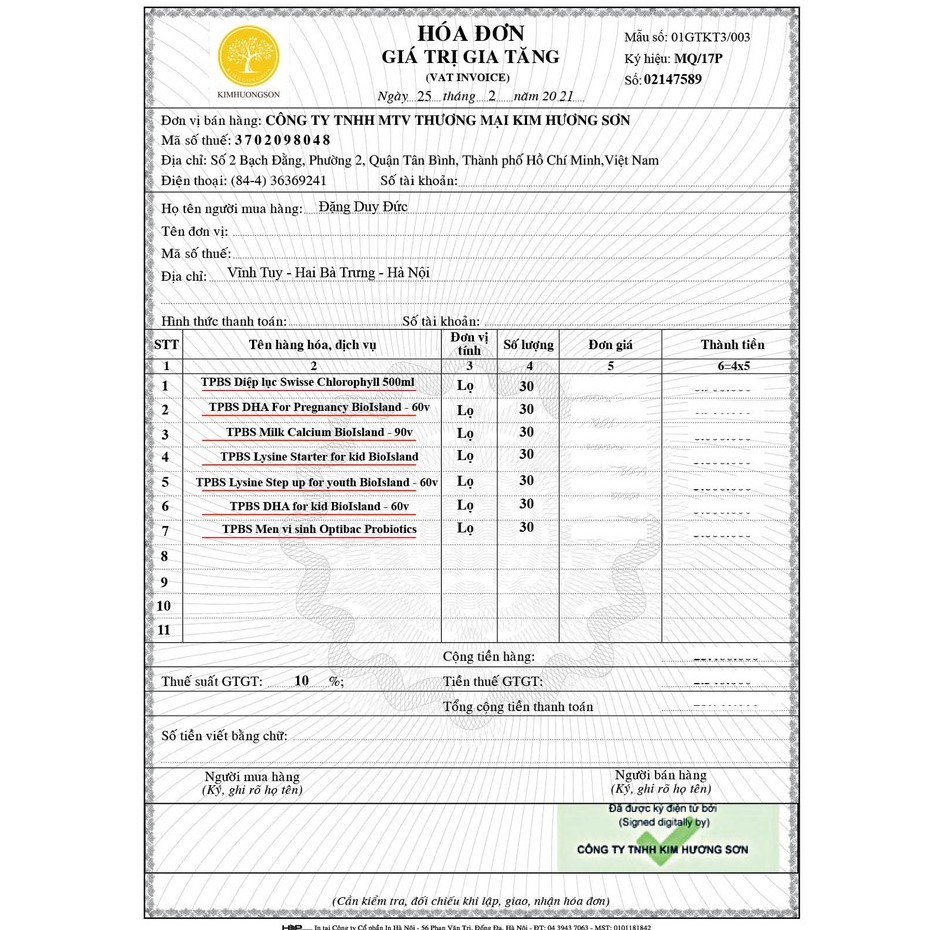 DHA bầu BioIsland – Viên uống bổ sung DHA cho bà bầu (60 viên)