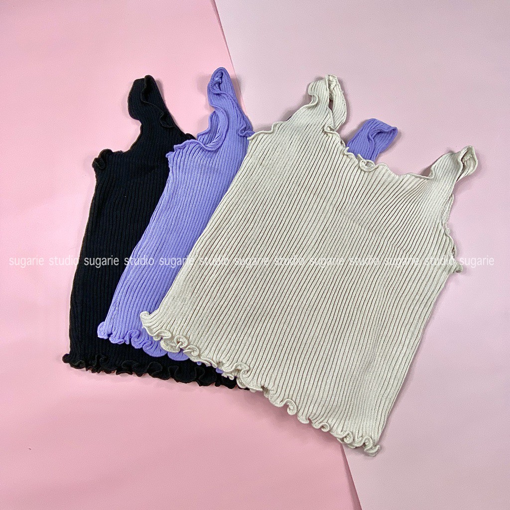 Áo hai dây nữ ngắn gợi cảm mùa hè SUGARIE (ảnh thật) | BigBuy360 - bigbuy360.vn