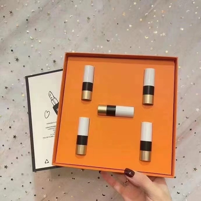 Hộp 5 son môi Hermes giới hạn quà Tết Trung Quốc