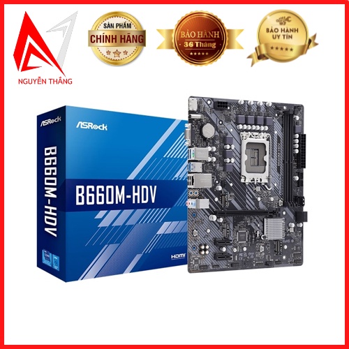 Mainboard bo mạch chủ ASRock B660M HDV DDR4 new chính hãng