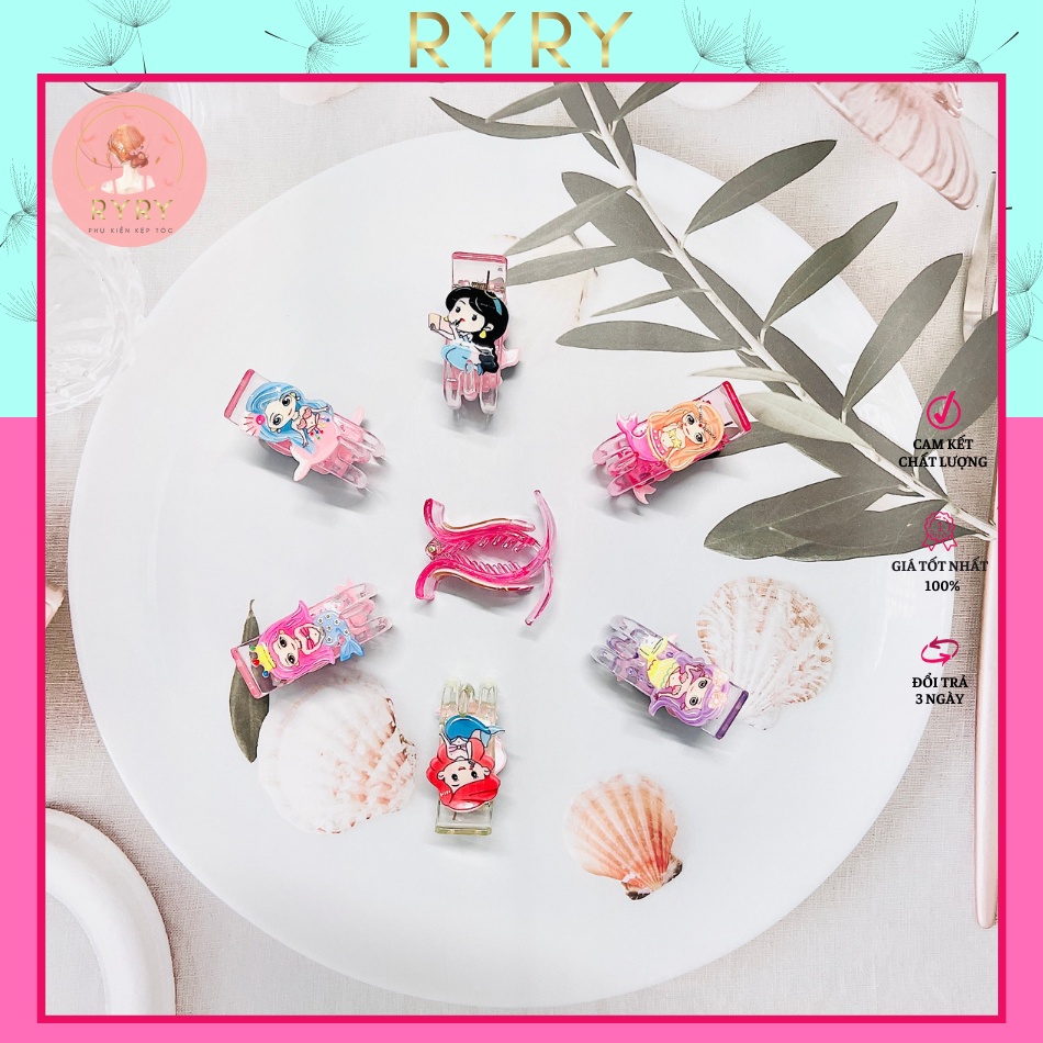 Kẹp Càng Cua 3 Răng Nàng Tiên Cá Siêu Đáng Yêu Cho bé