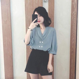 Sơ mi công sở dáng suông