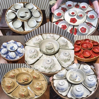 Bộ bát đĩa sứ cao cấp Bát Tràng