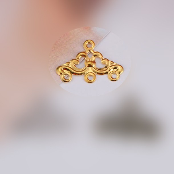 5 phiến treo 3 lỗ 23*16mm nguyên liệu làm trâm làm trang sức cổ trang