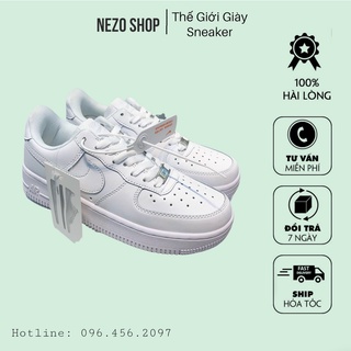 Giày thể thao nam nữ - giày nike air force 1 af1 trắng full box bill