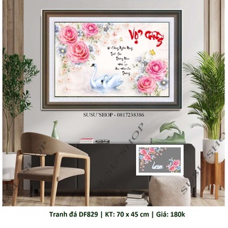 Tranh đính đá vợ chồng df829