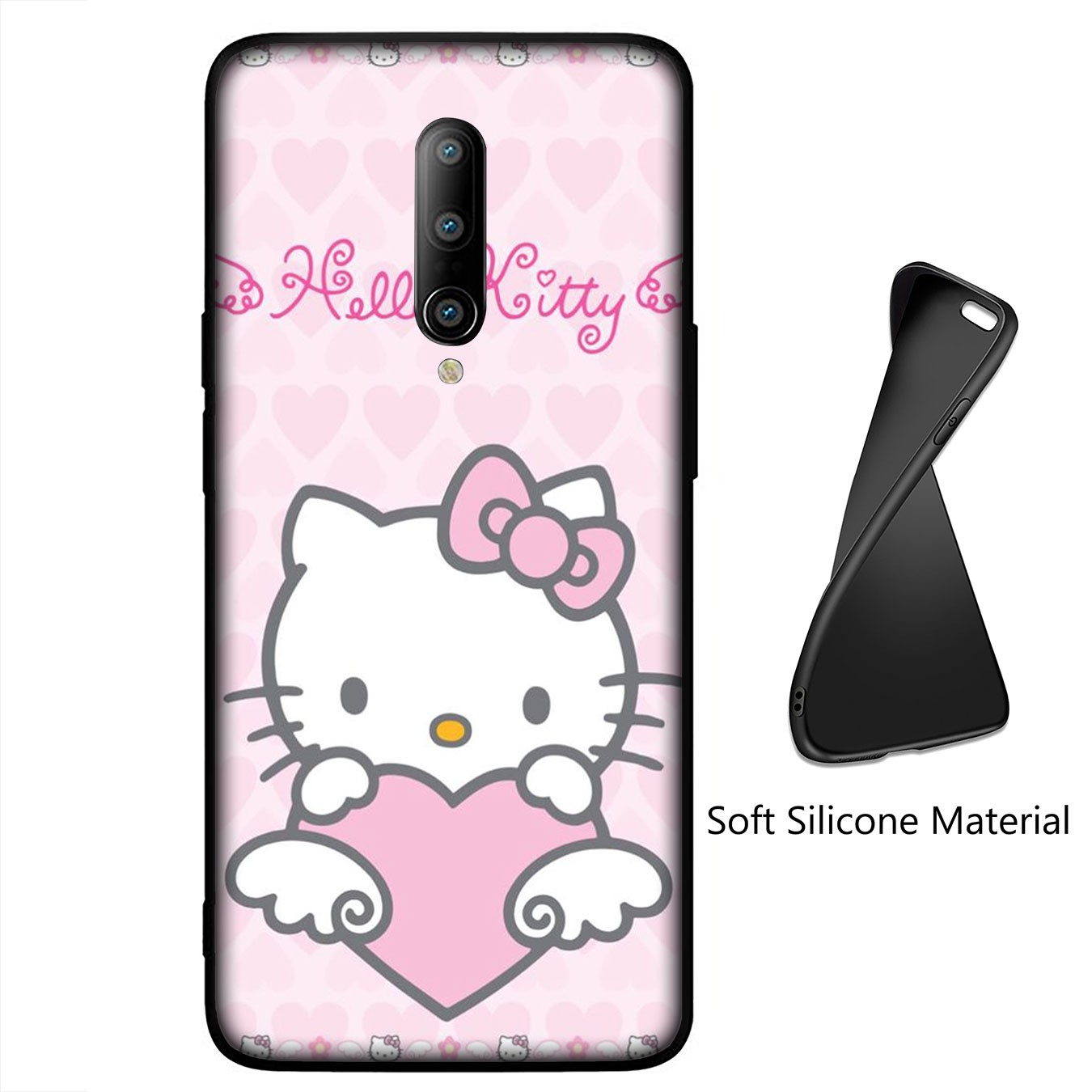 Ốp điện thoại silicon dẻo họa tiết Hello Kitty hồng cho Samsung Galaxy S21 Ultra S8+ F62 M62 A2 32 52 72 S21+ S8+ S21+