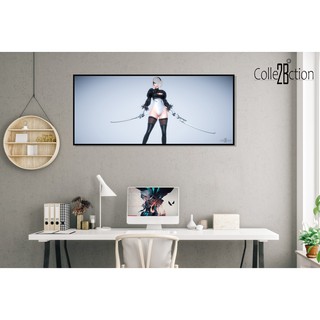 Tranh canvas nhân vật 2B Nier Automata Game 2B 2Swords